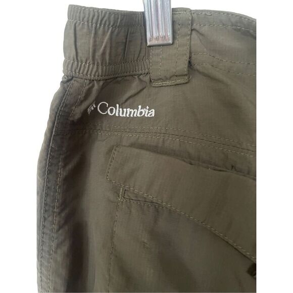 Columbia Mens Forest Green Omni-Shade Sun Protection Cargo Shorts Size 40W - Picture 2 of 14